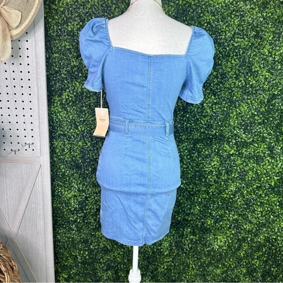 Denim button up dress nwt - Picture 8 of 10